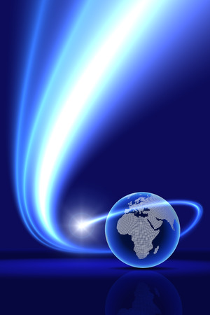 global technology background. Europe, Africaの写真素材