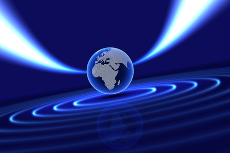 global technology background. Europe, Africaの写真素材