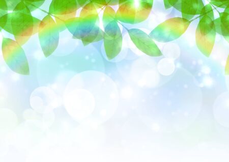 Wood leak day early summer background illustrationの写真素材