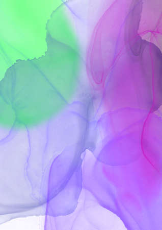 Background illustration drawn with alcohol inkの写真素材