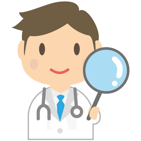 Doctor of nice men have attentionのイラスト素材