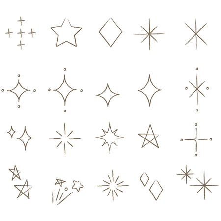 Handwritten Glitterのイラスト素材