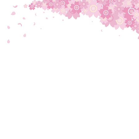 Spring full bloom Background materialのイラスト素材