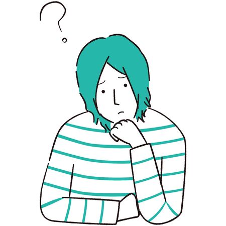 Hand-painted 1color Casual Men Hatenaのイラスト素材