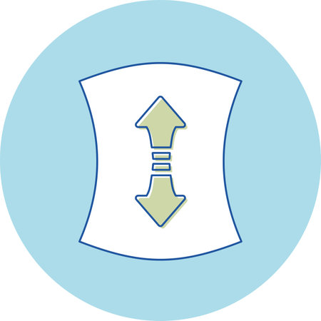 Icon 3 Colors Vertical Stretchのイラスト素材