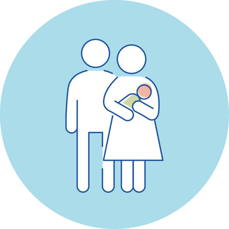 Icon 3 Colors Allowance Family Allowanceのイラスト素材