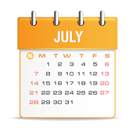 Calendar July 2014  のイラスト素材