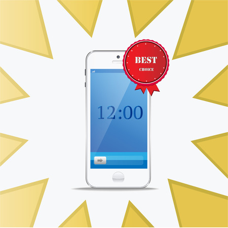 best choice smart phone vectorのイラスト素材