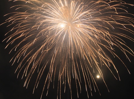Fireworks at Hanabi festival in Japan の写真素材