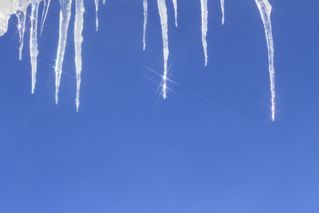 cicles in blue skyの写真素材