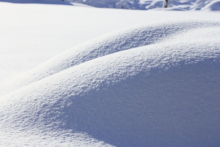 snowfield in Japanese winterの写真素材