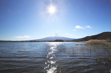 Mt.Fuji in winterの写真素材