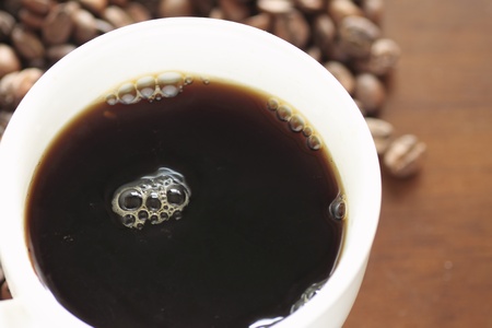 Cup of hot coffee の写真素材