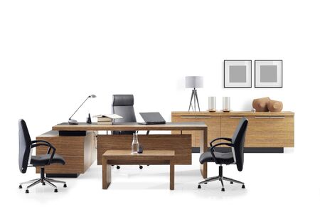 VIP office furniture on a white backgroundの写真素材