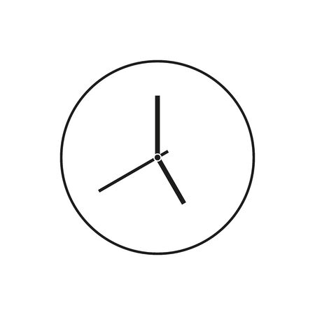 Clock analog vector image on a white backgroundのイラスト素材