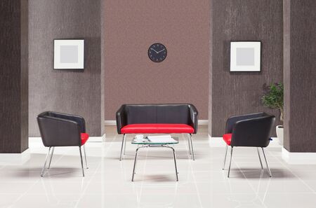 Office sofa in the interiorの写真素材