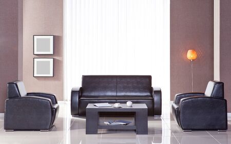 Office sofa in the interiorの写真素材