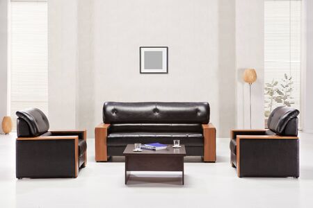 Office sofa in the interiorの写真素材