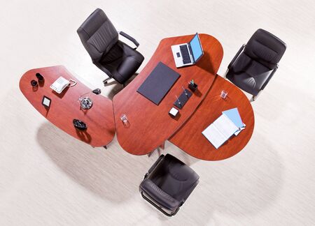 VIP office furniture top viewの写真素材