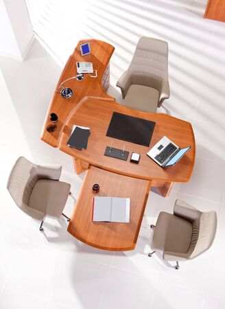 VIP office furniture top viewの写真素材