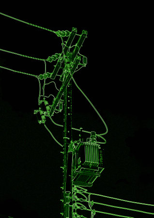 electricity post ,background