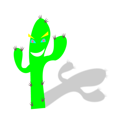 cactus,watercolor isolated illustrationのイラスト素材