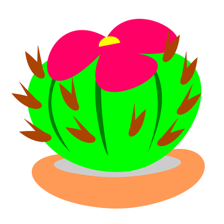 cactus,watercolor isolated illustrationのイラスト素材
