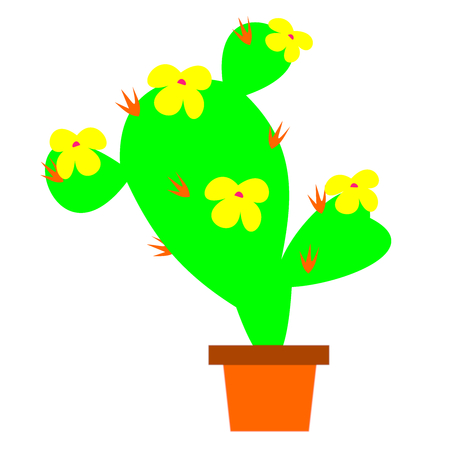 cactus,watercolor isolated illustrationのイラスト素材