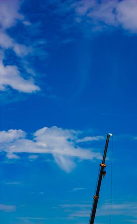 antenna sky receiver blueの写真素材