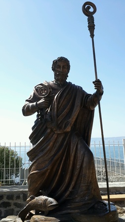 Statue in Capernaum, The Town of Jesusの素材