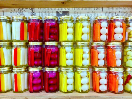 colorful picklesの写真素材