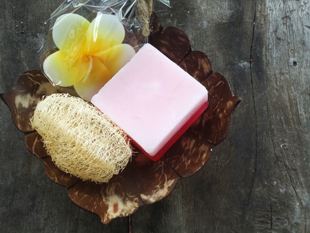 Natural handmade soapの写真素材