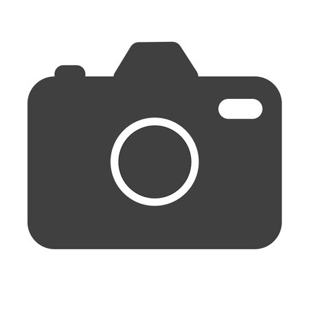 camera-Icon  icon symbol circle vector black whiteのイラスト素材