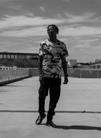 Car park photo shoot for an apparel brandのeditorial素材