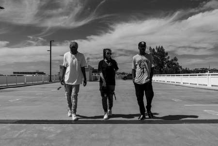 Car park photo shoot for an apparel brandのeditorial素材
