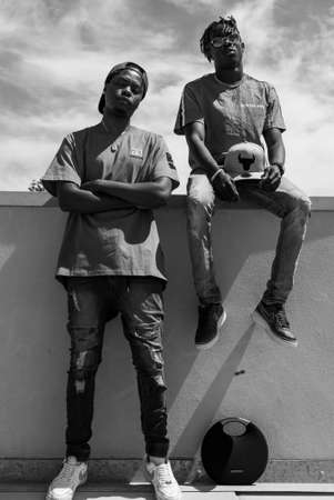 Car park photo shoot for an apparel brandのeditorial素材