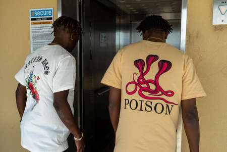 Car park photo shoot for an apparel brandのeditorial素材