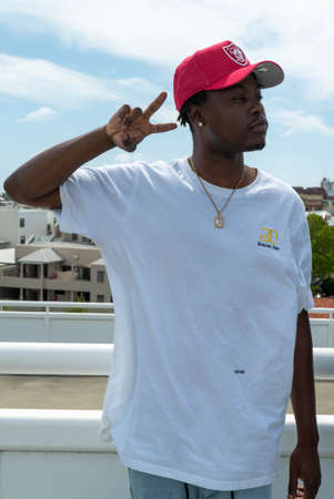 Car park photo shoot for an apparel brandのeditorial素材