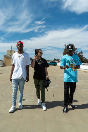Car park photo shoot for an apparel brandのeditorial素材