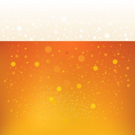 Beer vector background. Appetizing beer with foam and bubbles vector template for the pubのイラスト素材