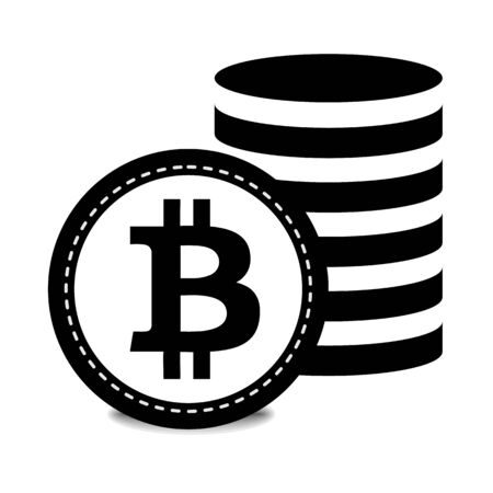 Cripto currency logo coins: Monero, Bytecoin, Stratis, Dash, Litecoin, Nem, Ripple, Ethereum, Bitcoin. Vector set for apps and websitesのイラスト素材