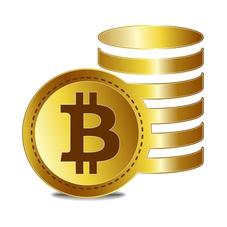 Cripto currency logo coins: Monero, Bytecoin, Stratis, Dash, Litecoin, Nem, Ripple, Ethereum, Bitcoin. Vector set for apps and websitesのイラスト素材