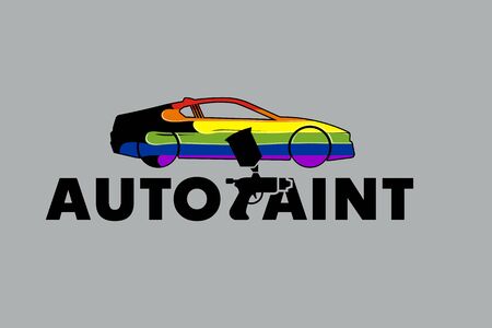 Auto Paint Logo Template Design Vectorのイラスト素材