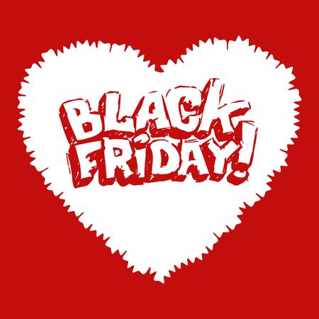 Black friday hand-drawn sale banner. vector templateのイラスト素材
