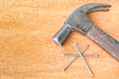 Hammer and nailsの写真素材