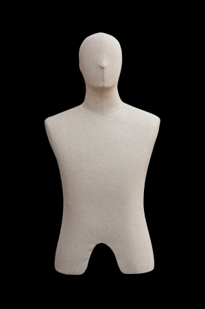 male mannequin isolated on black background  の写真素材