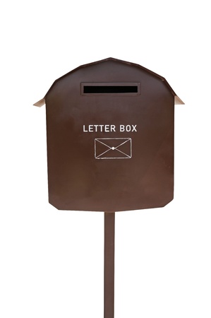 Brown Letter boxの写真素材