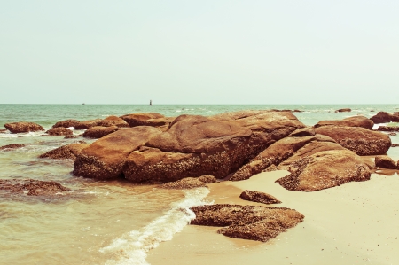 sea,nature background in vintage styleの写真素材