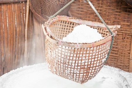 Ancient salt pot in the northern of Thailand.の写真素材