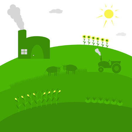 Organic Farming のイラスト素材